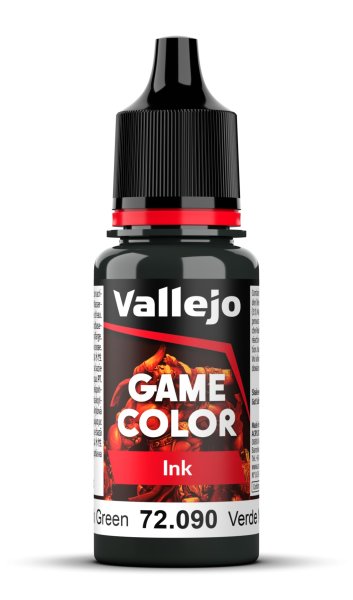 Vallejo 72.090 Black Green  18 ml - Game Color Ink