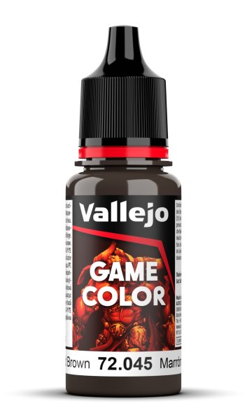 Vallejo 72.045 Charred Brown 18 ml - Game Color
