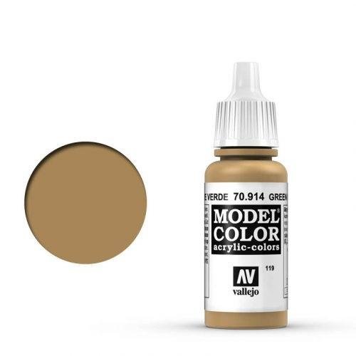 Vallejo Model Color 70.914 Green Ochre 17ml (132)