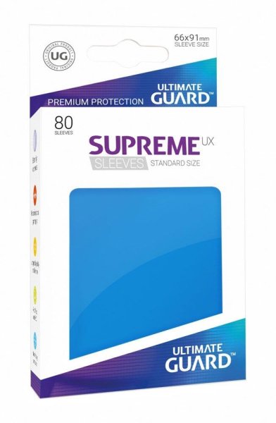 Ultimate Guard Supreme UX Sleeves Standard Königsblau (80) Kartenhüllen