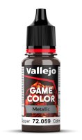 Vallejo 72.059 Hammered Copper 18 ml - Game Color Metal