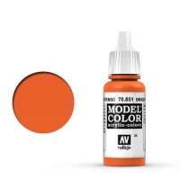 Vallejo Model Color 70.851 Bright Orange 17ml (030)