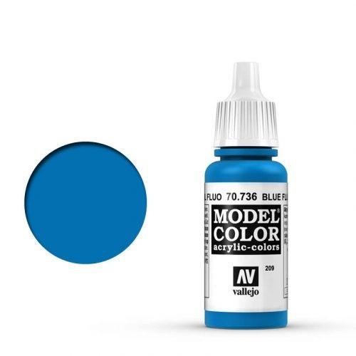 Vallejo Model Color 209 Leuchtblau (Blue Fluo) (70.736) 17ml