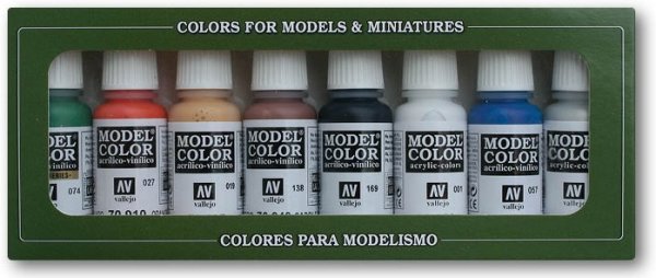 Vallejo 70.103 Model Color: Set 03: Wargames Basics (8 Farben)