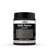 Vallejo 26.214 Acrylic Earth Texture - Black Lava-Asphalt...