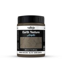 Vallejo 26.218 Acrylic Earth Texture - Dark Earth 200ml