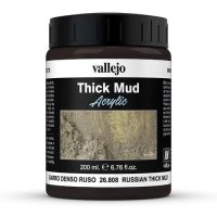 Vallejo 26.808 Acrylic Thick Mud - Russian Thick Mud 200ml