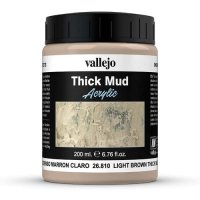 Vallejo 26.810 Acrylic Thick Mud - Light Brown 200ml