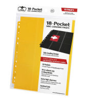 Ultimate Guard 18-Pocket Pages Side-Loading Gelb Yellow (10)