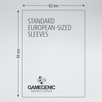 Gamegenic - MATTE Standard European Card Game Sleeves 62 x 94 mm - Non-Glare (50 Sleeves)