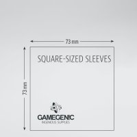 Gamegenic - MATTE Square-Sized Sleeves 73 x 73 mm - Clear...