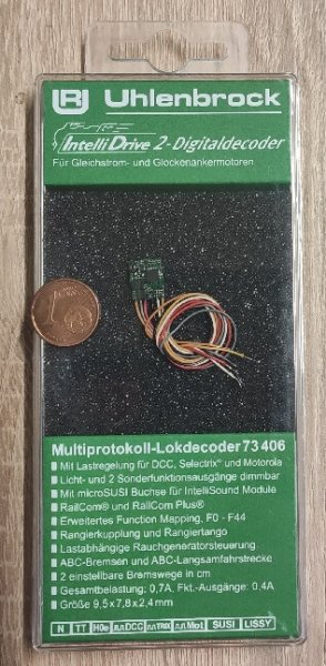 Uhlenbrock 73406 Multi MOT DCC MicroLokdecoder, Kabel Spur N,TT mini SUSI (73405)