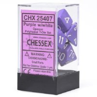 Chessex Würfelbox  Opaque Purple/white Polyhedral...