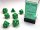 Chessex Würfelbox  Opaque Green/white Polyhedral 7-Die Set