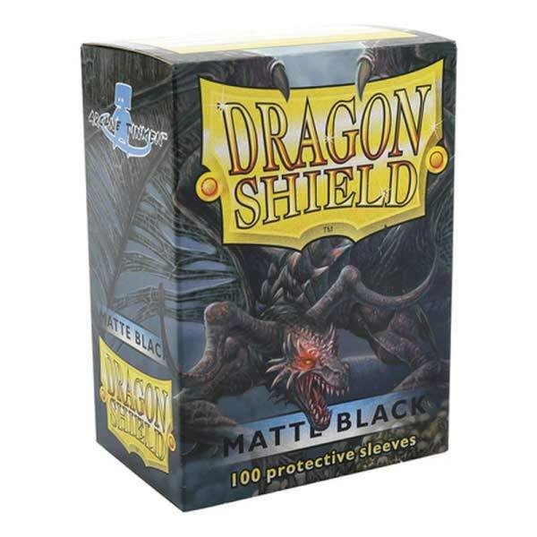 Dragon Shield: Matte Schwarz Black 63x88mm (100) Standard Sleeves Kartenhüllen