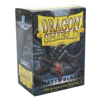 Dragon Shield: Matte Schwarz Black 63x88mm (100) Standard...