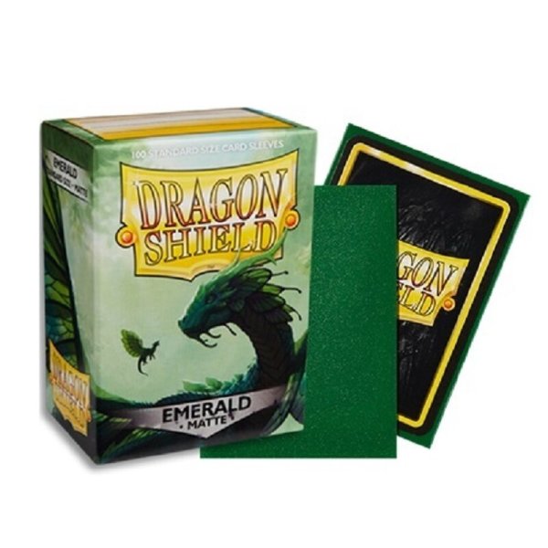 Dragon Shield: Matte Emerald 63x88mm (100) Standard Sleeves Kartenhüllen