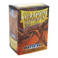 Dragon Shield: Matte Rot Red 63x88mm (100) Standard...