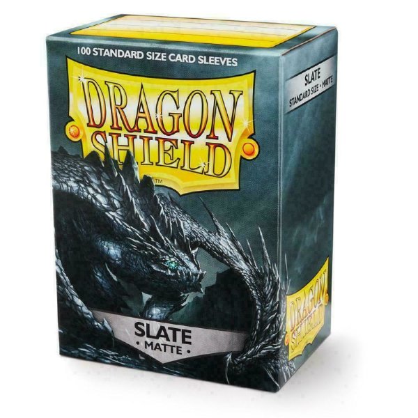 Dragon Shield: Matte Slate 63x88mm (100) Standard Sleeves Kartenhüllen