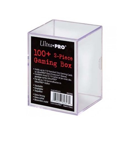 UP - 2-Piece Storage Box - for 100+ Cards - Clear