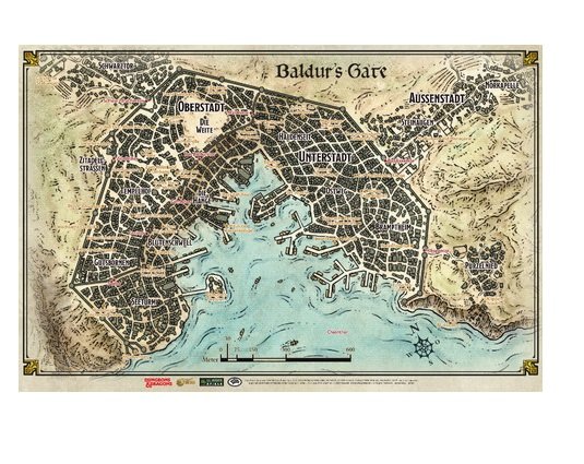 Dungeons & Dragons Landkarte Baldurs Gate (DE)
