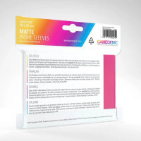 Gamegenic - Matte Prime Sleeves 66 x 91 mm Pink Rosa (100 Sleeves)