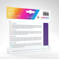 Gamegenic - Matte Prime Sleeves 66 x 91 mm Purple Lila...