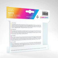 Gamegenic - Matte Prime Sleeves 66 x 91 mm White Wei&szlig; (100 Sleeves)