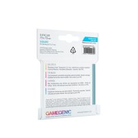 Gamegenic - Square-Sized Sleeves 73 x 73 mm - Clear (50...
