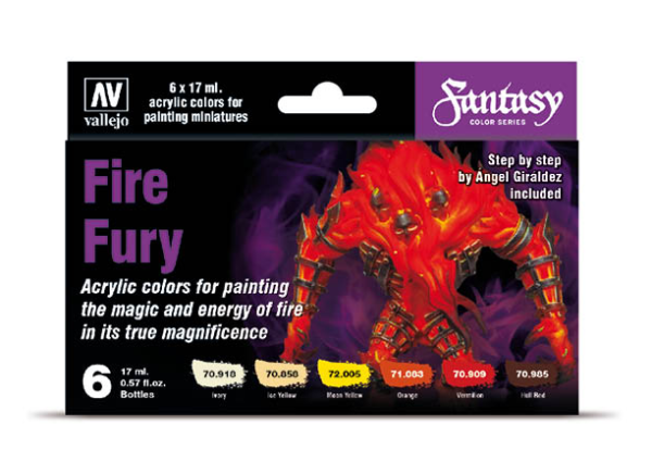 Vallejo 70.243 Model Color Set: Fire Fury (6 Farben)