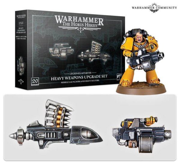 The Horus Heresy – Legiones Astartes Heavy Weapons Upgrade Set (Missile Launchers and Heavy Bolters)