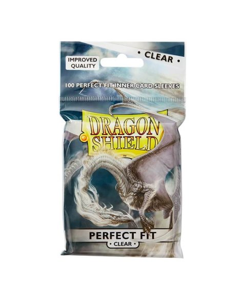 Dragon Shield Standard Perfect Fit Toploading Sleeves - Clear/Clear (100 Sleeves)