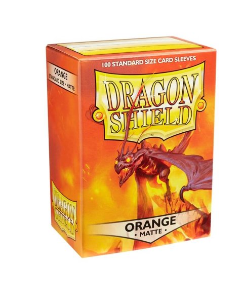 Dragon Shield: Matte Orange 63x88mm (100) Standard Sleeves Kartenhüllen