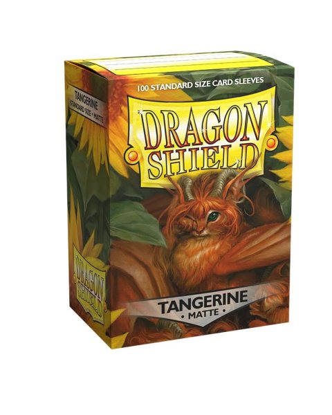 Dragon Shield: Matte Tangerine 63x88mm (100) Standard Sleeves Kartenhüllen