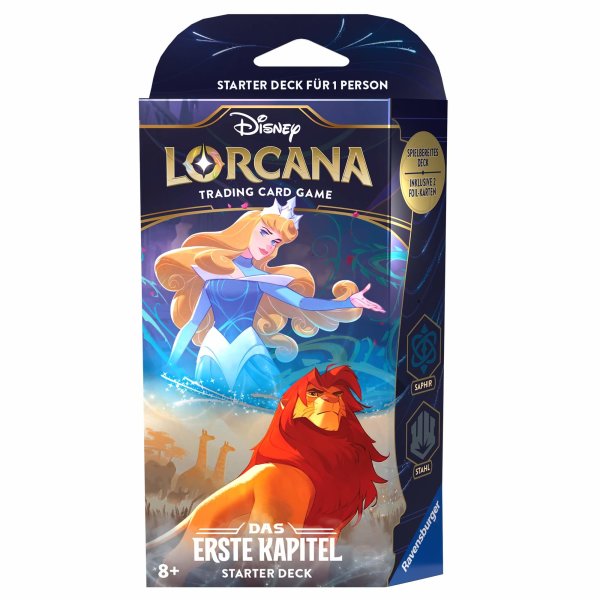 Disney Lorcana Starter Deck "Das erste Kapitel" - Saphir Stahl (DE)