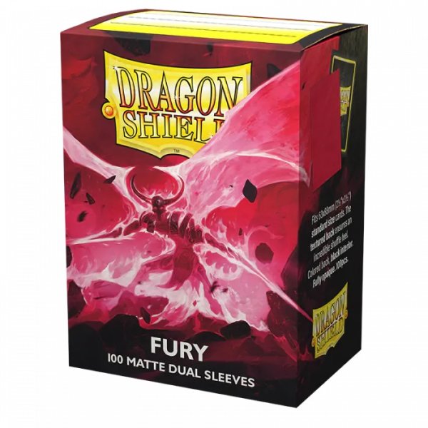 Dragon Shield: Matte Dual Fury 63x88mm (100) Standard Sleeves Kartenhüllen