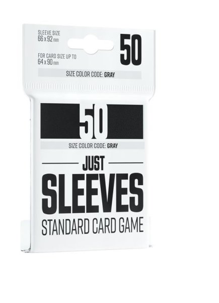 Just Sleeves - Standard Card Game - Black (50) 66x92mm