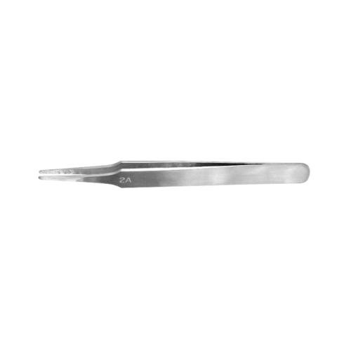 Flat Rounded Stainless Steel Tweezers (120mm)