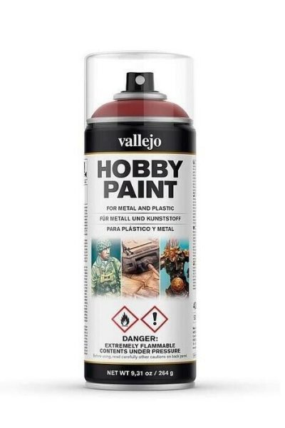 Vallejo Hobby Paint Spray Primer Gory Red 400ml