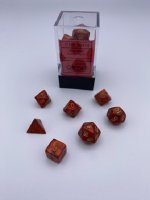 Scarab® Mini-Polyhedral Scarlet™/gold 7-Die Set
