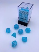 Luminary™ Mini-Polyhedral Sky/silver 7-Die set