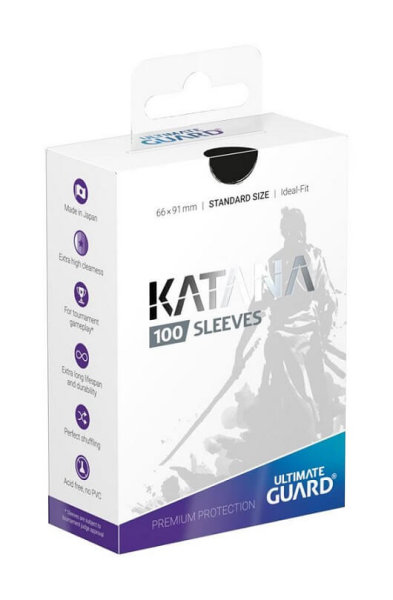 Ultimate Guard - Katana Sleeves Standardgröße Schwarz (100)