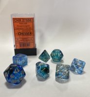 Chessex 7 Die Sets - Nebula TM Oceanic/gold Luminary...