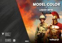 Vallejo Model Color & Liquid Metal - Color Chart,...