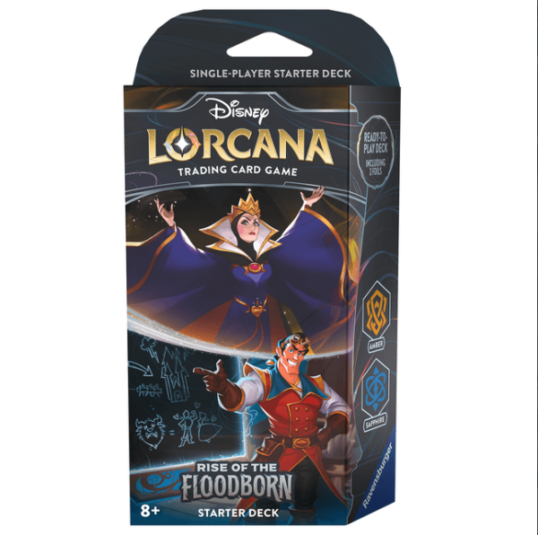 Disney Lorcana Starter Deck "Rise of the Floodborn" - Amber Sapphire (EN)