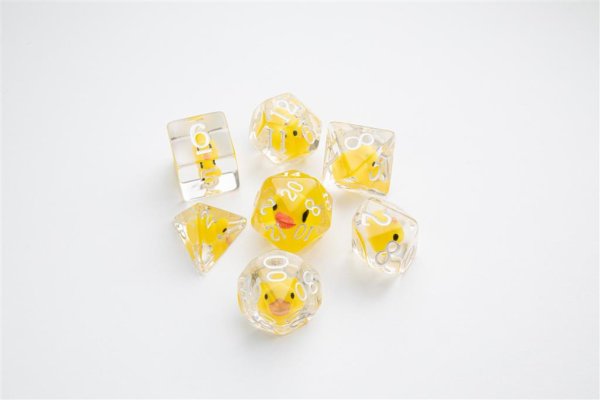 Gamegenic - Embraced Series - Rubber Duck - RPG Dice Set (7pcs)