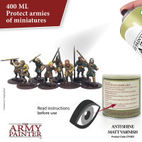 The Army Painter: Base Primer, Anti-Shine, Matt Varnish (Mattlack) 400ml