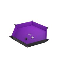 Gamegenic - Magnetic Dice Tray Hexagonal Black/Pirple