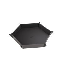 Gamegenic - Magnetic Dice Tray Hexagonal Black/Grey