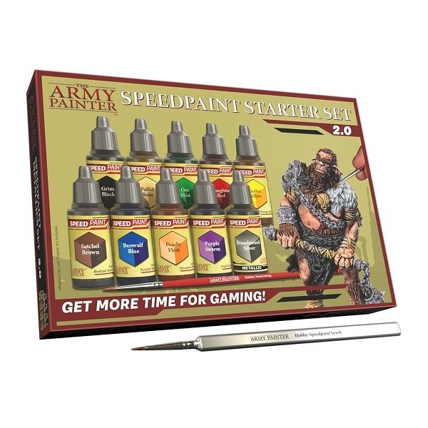 Army Painter – Speedpaint Starter Set 2.0 (10 x 18 m) inkl. Mixing Balls + Pinsel